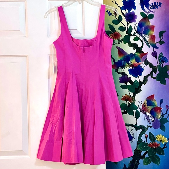 🌺🎉HP🎉🌺 NWT Staud Wells Mini Dress Peony - Picture 13 of 16